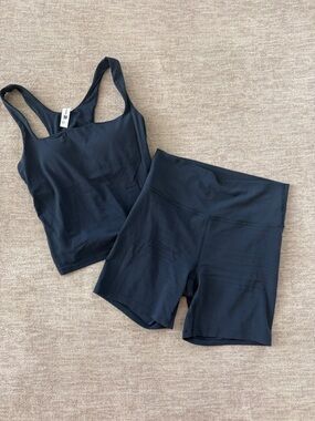 all in motion navy workout set